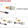 GTINTHEBOX Clear Lens Amber Led Fender Side Marker Light Turn Signal Lamp for Mini Cooper R50 R52 R53