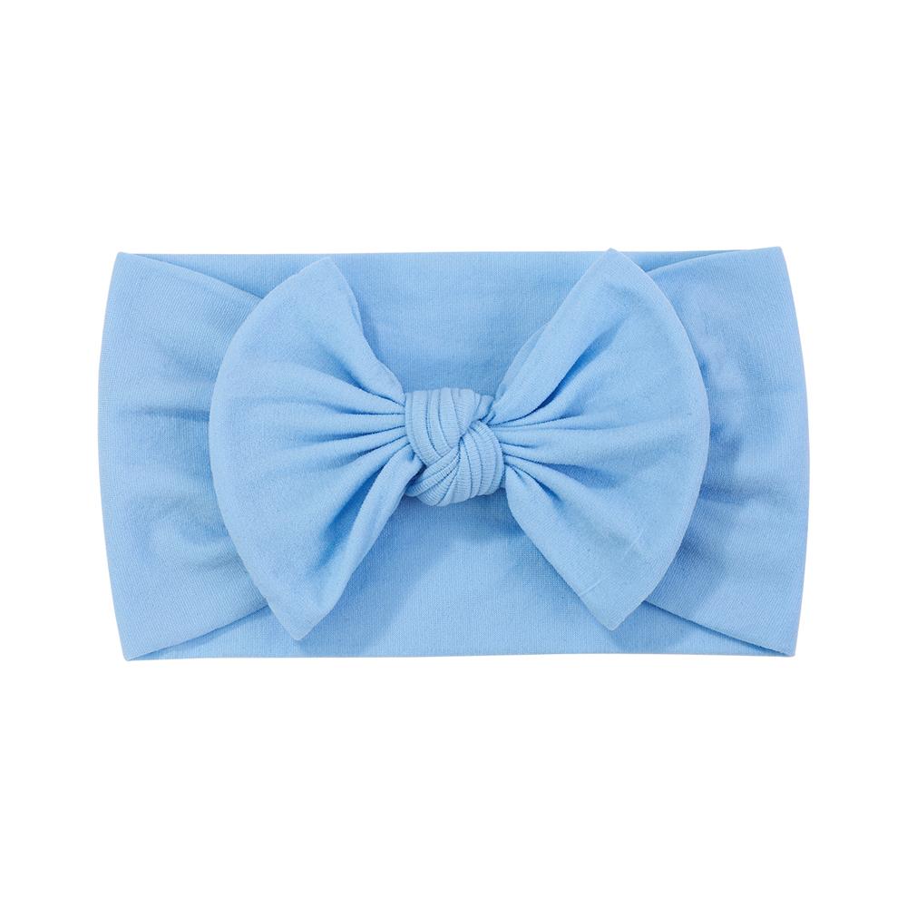48 colors Baby Bowknot Hairband Broadside Headband Kids Girls Boutique Elastic Protect Turban Headwear Baby Hair Accessories