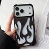 Hollow flame pattern heat dissipation silicone phone case for iPhone 17 16 15 14 13 12 11 Pro Max Air shockproof soft back cover