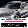 Car Front Windshield Stickers Auto Decorative Decals for Renault Sandero Captur Megane Twingo Duster Scenic Logan Laguna T444