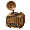 Retro Multi-Band Gramophone-Style Bluetooth Speaker with FM/AM/SW Radio.
