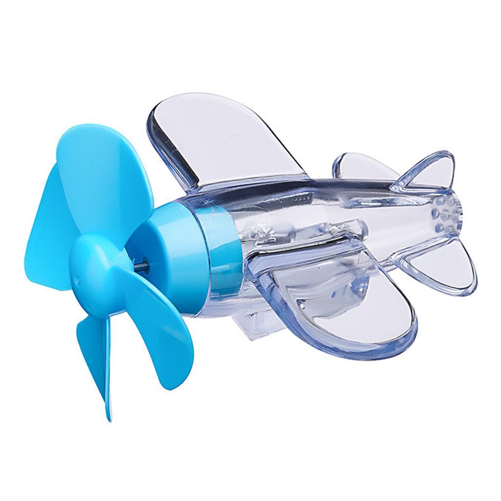 Wind Powered LED Airplane Ornament,Motorcycle & Car Electric LED Colorful Lights Rotatable Airplane Wind-Powered Airplane Decor