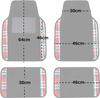 FH Group Group Tartan11 Plaid Trim Red Car Floor 64 x 46 30 x 46 Universal Fit for and Vans Imported from F14411PLAIDRED (FH International) Mats,