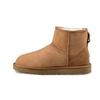 UGG CLASSIC MINI Mocha Bear New Arrival Box Sheepskin Thermal Waterproof Short Snow Boots Women's Brown 1016222-CHE(Team-)