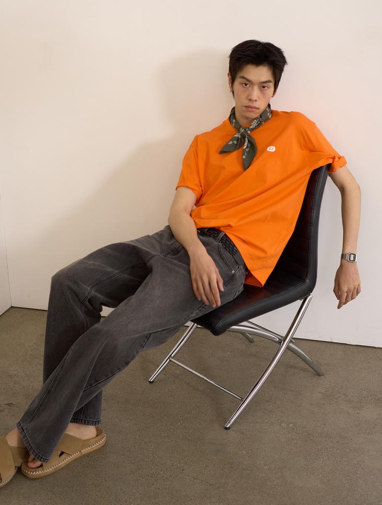 GENERALIDEA Unisex New Idea Regular Short Sleeve T-Shirt [Orange] / Sbe2U01012