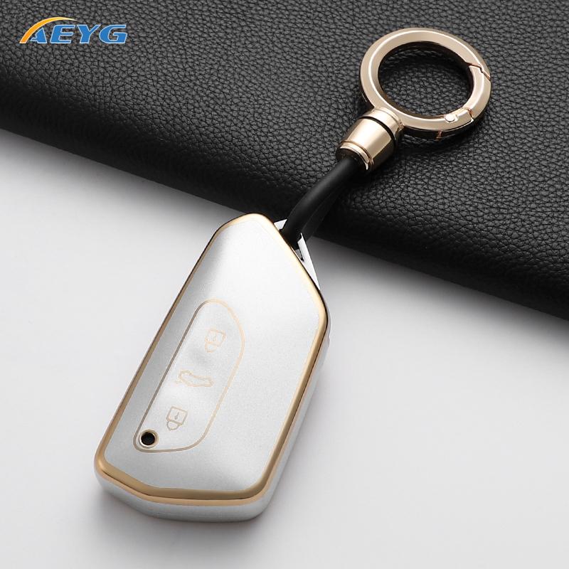Tpu Car Smart Key Cover Case Shell For Vw Volkswagen Golf 8 Mk8 For Skoda Octavia For Seat Keyless Protective Accessories