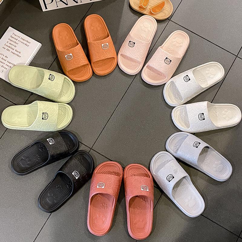 Soft-soled slippers for women's summer outer wear New Year's new non-slip and versatile casual one-word cool slippers