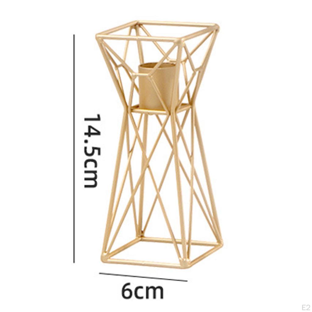 Tick Golden Candelabra Tea Light Holder Top Centerpiece Decor for Holiday, Party, , Wedding