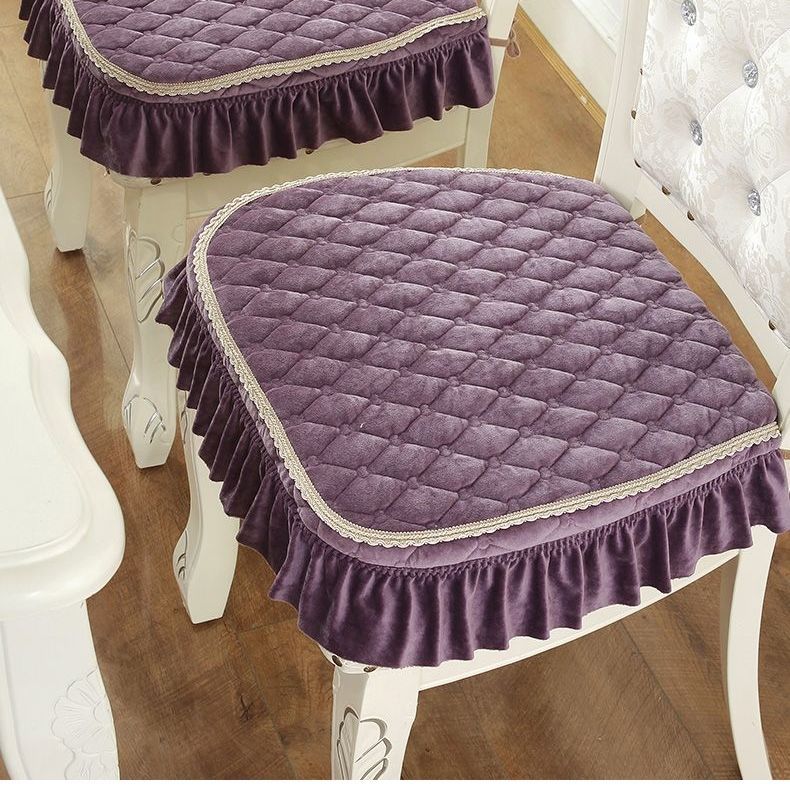 

1шт. Коврик для стула, нескользящий коврик для стула Four Seasons European Household, утолщенный коврик для обеденного стула, подушка для сиденья, чехол для табурета, подушка для сиденья, подушка для ягодиц 42*45CM