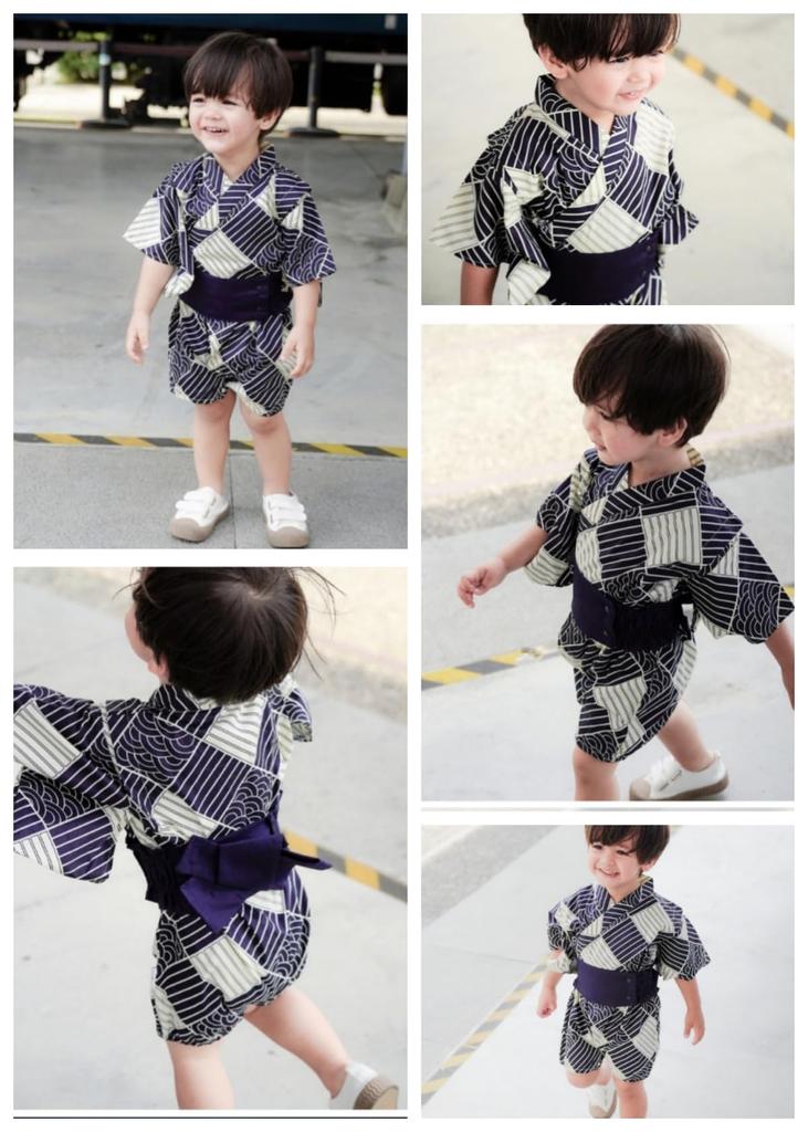 Baby Clothes Romper Japanese Style Kimono Jinbei Yukata Baby Shower Gift Newborn Gift Present Commemorative Photo Shoot First Festival First Meal