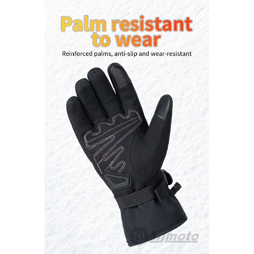 JCAA-Durable Motorcycle Riding Gloves for Men Women,Waterproof,Touchscreen,Anti-Slip,Anti-Fall,Protective,Bike,Moto,Warm Winter