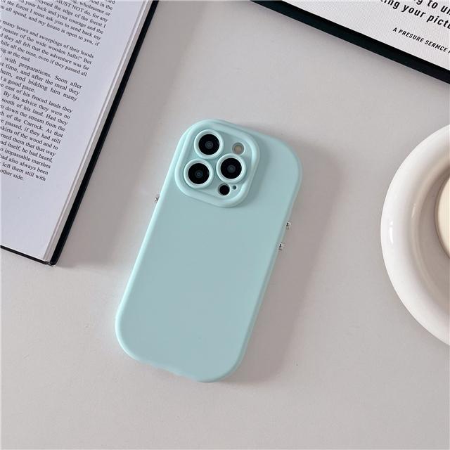 Per iPhone 14 15 16 Pro Max Colore Caramella Forma ad Arco Telaio Morbido in Silicone Custodia per Telefono Per iPhone X XR 11 12 13 Copertura Protettiva Lente