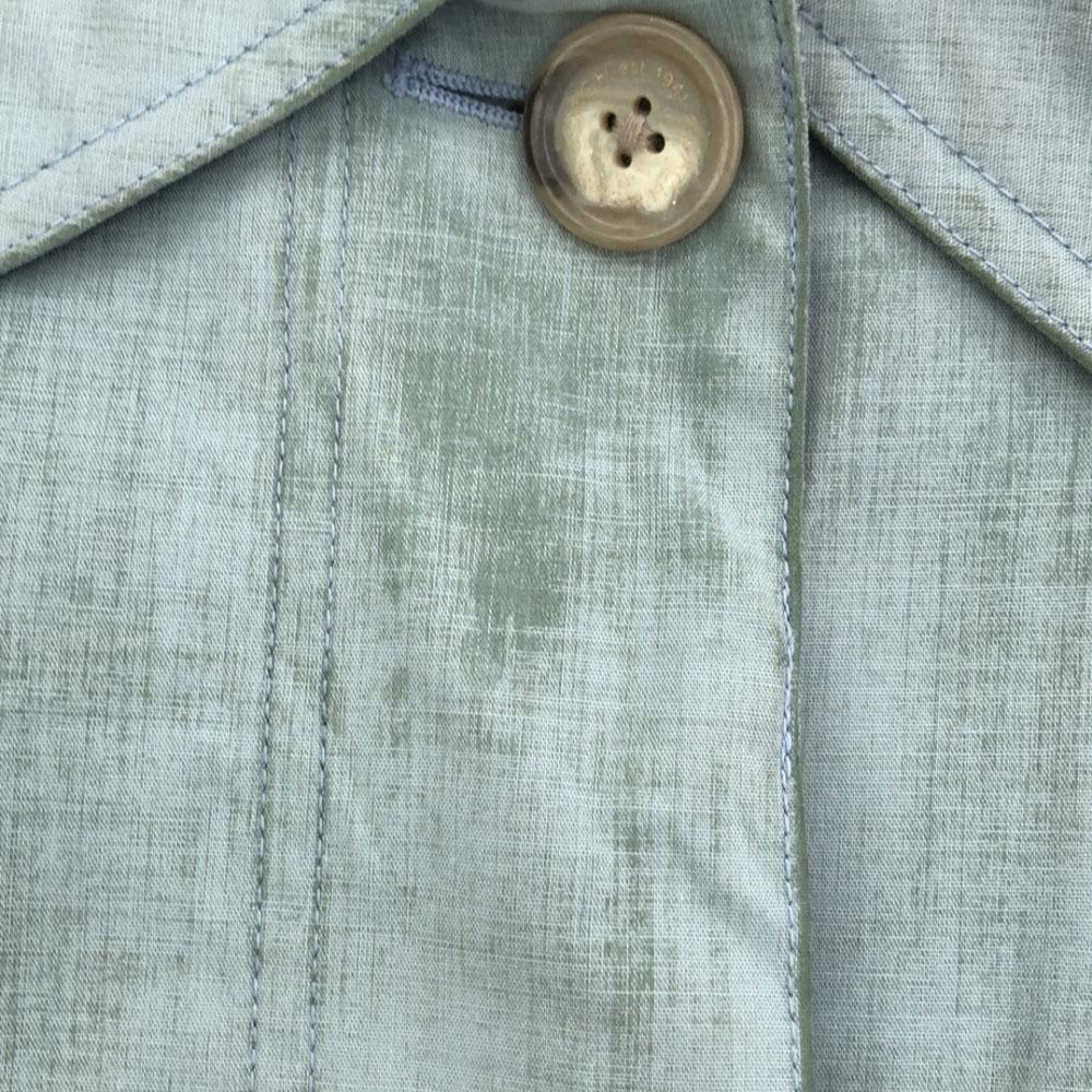 Coach Stainless Collar Coat S Light Blue Lined Women Used