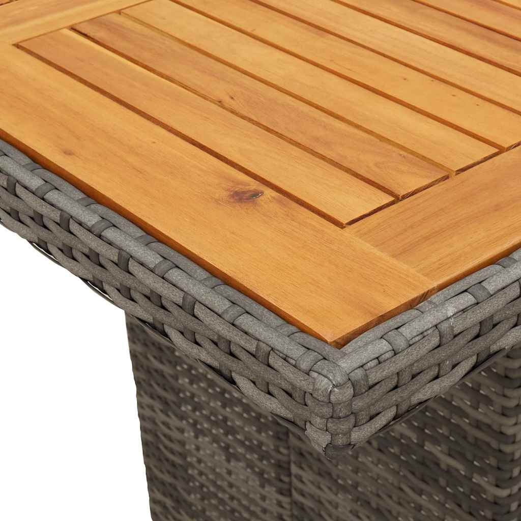 Vidaxl 9-Cz. Set di Mobili da Giardino con Cuscini, Grigio, Polyrattan