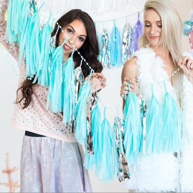 Paper Tassel Decorations for Weddings and Parties