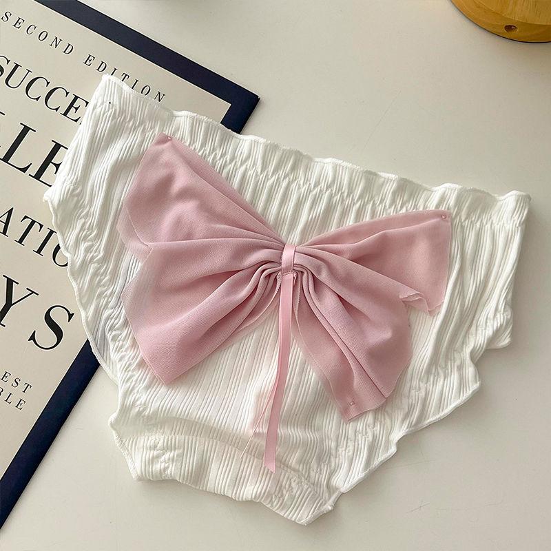 2 ST Flickunderkläder Bomull Stor Rosett Söta och Sexiga Rosa Flicka Söta Trosor