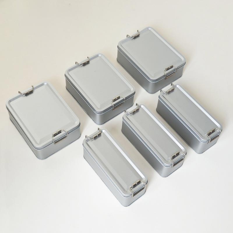 Rechteckige Keksdosen aus Weißblech mit Deckel, staubdicht, für Zuhause, Küche, Schreibtisch, Aufbewahrungsdose für Süßigkeiten, Kaffee, Tee, Schmuck, Schokolade