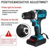 28N.m Rechargable Electric Hammer Drill Max Torque LED Light Screwdriver 1/2 Battery 1 Charger 48V 1500W