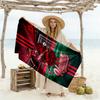 Bayern Munich Soccer Poster Customizable Name Beach Towel Soft Durable Quick-Dry Suitable for Swimming Gym Camping Yoga Vacation