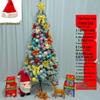 White Christmas Tree Set with 1m, 1.5m, 1.8m Trees - Snow-Decorated Holiday Decor for Home