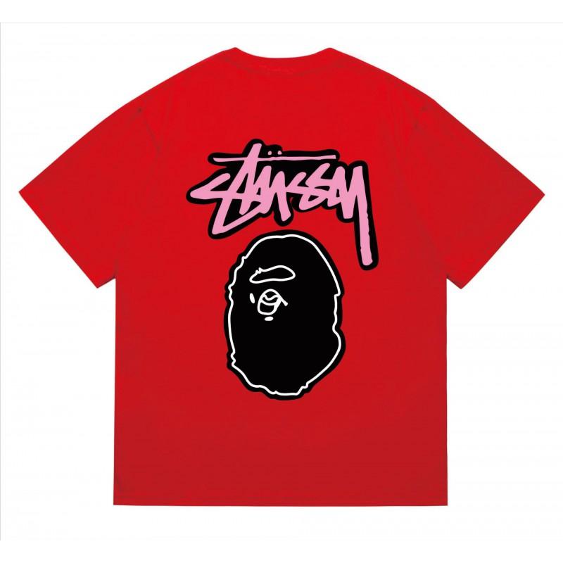 Tricou Bumbac Classic cu Imprimeu Ape Lightning Unisex Mânecă Scurtă Croială Largă Îmbrăcăminte Casual
