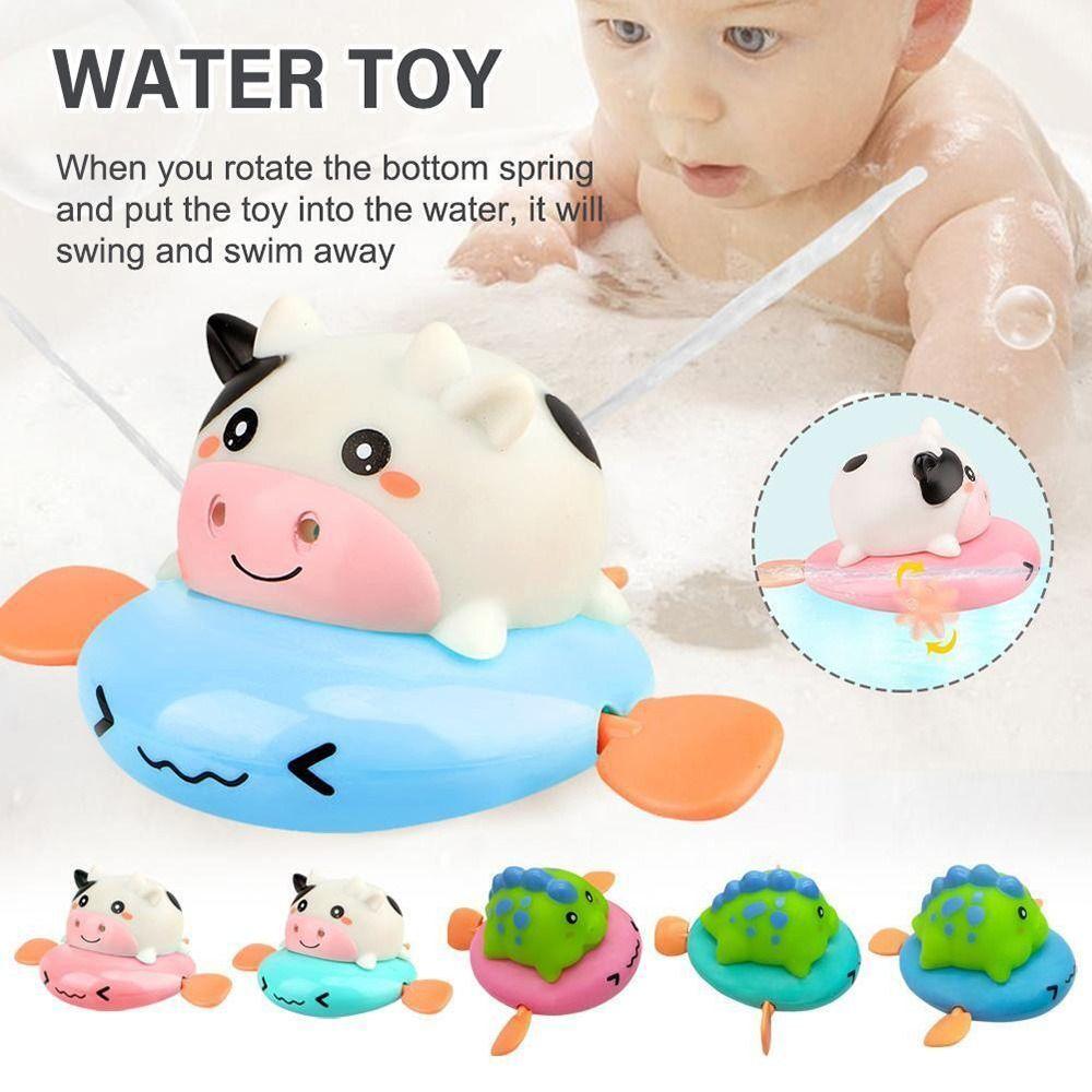 

Bathroom Toddler Kids Pool Toy Clockwork Toy Baby Bath Toys Cartoon Animal Water Toy