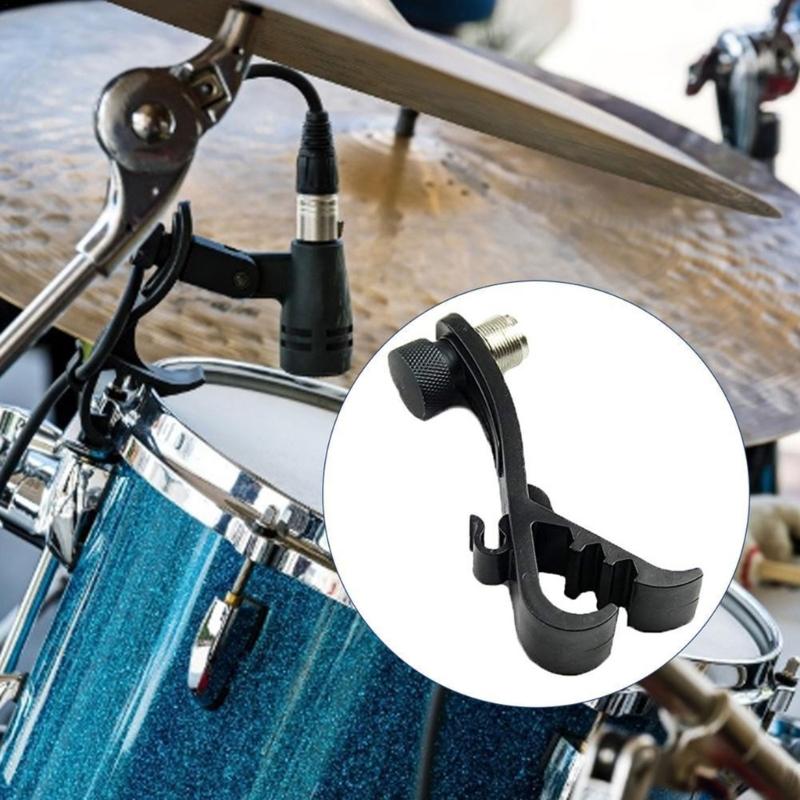 Microphone Drum Mount, Drum Mount Mic Clip Drum Microphone Clamp, Shockproof Drum Microphone Securing Clip Replacements