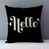 Popular Phrase Letter Print Sofa Cushion Home Decor Pillow Square Cushion Cover