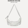 IELGY Ladies Dumpling Bag Soft Leather Diagonal All-Match Casual Large Capacity