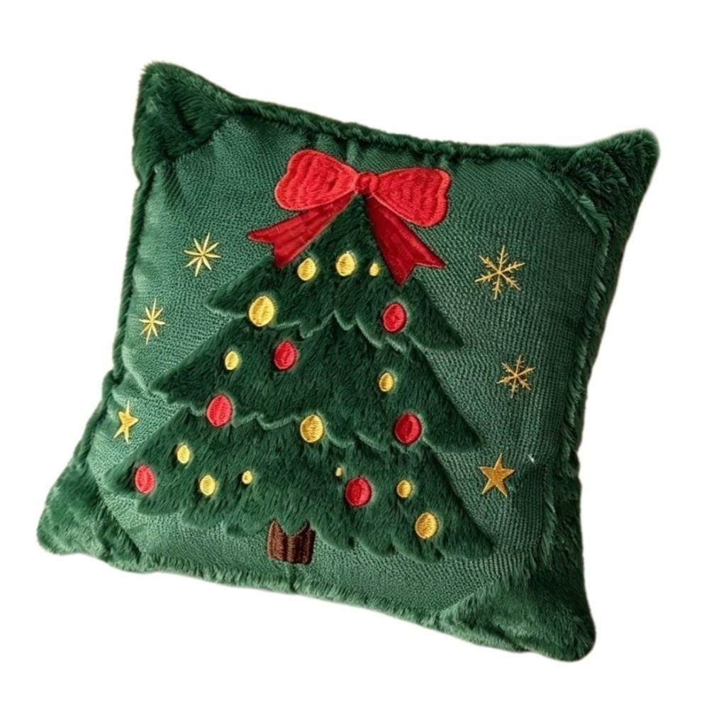 Santa Claus Christmas Pillow Cover Soft Santa Pillow Cover Throw Cushion Case Farmhouse Couch