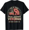 I'm A Dad Great Grandpa And A Veteran Nothing Scares Me Men Gift Unisex T-Shirt