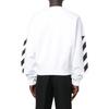 Off-White Diagonal Helvetica Oversized Sweatshirt White Men Tops OMBA058C99FLE0010110