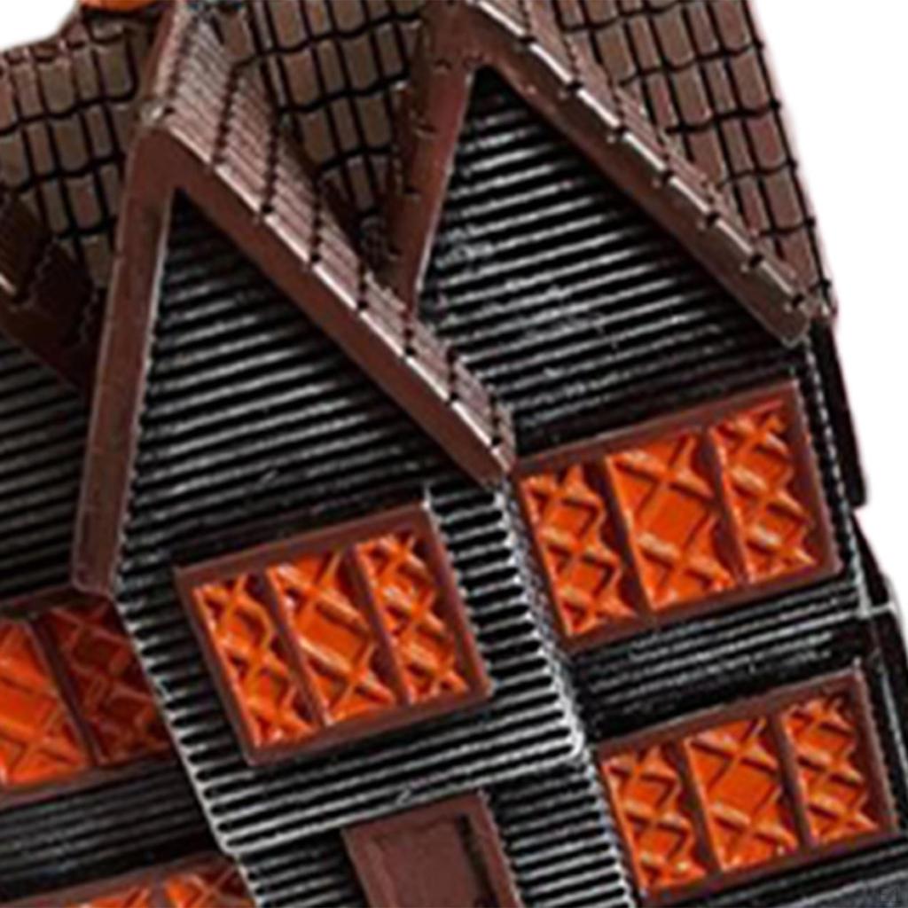 Hexenhaus Räuchergefäß Harz mit Kamin Festivaldeko,Dekorativ,Zuhause