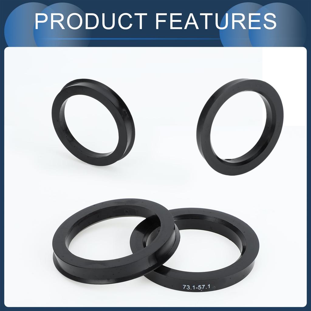 INFINAUTO Hub Centric Ring 57.1mm Inner Diameter 73.1mm Outer Diameter