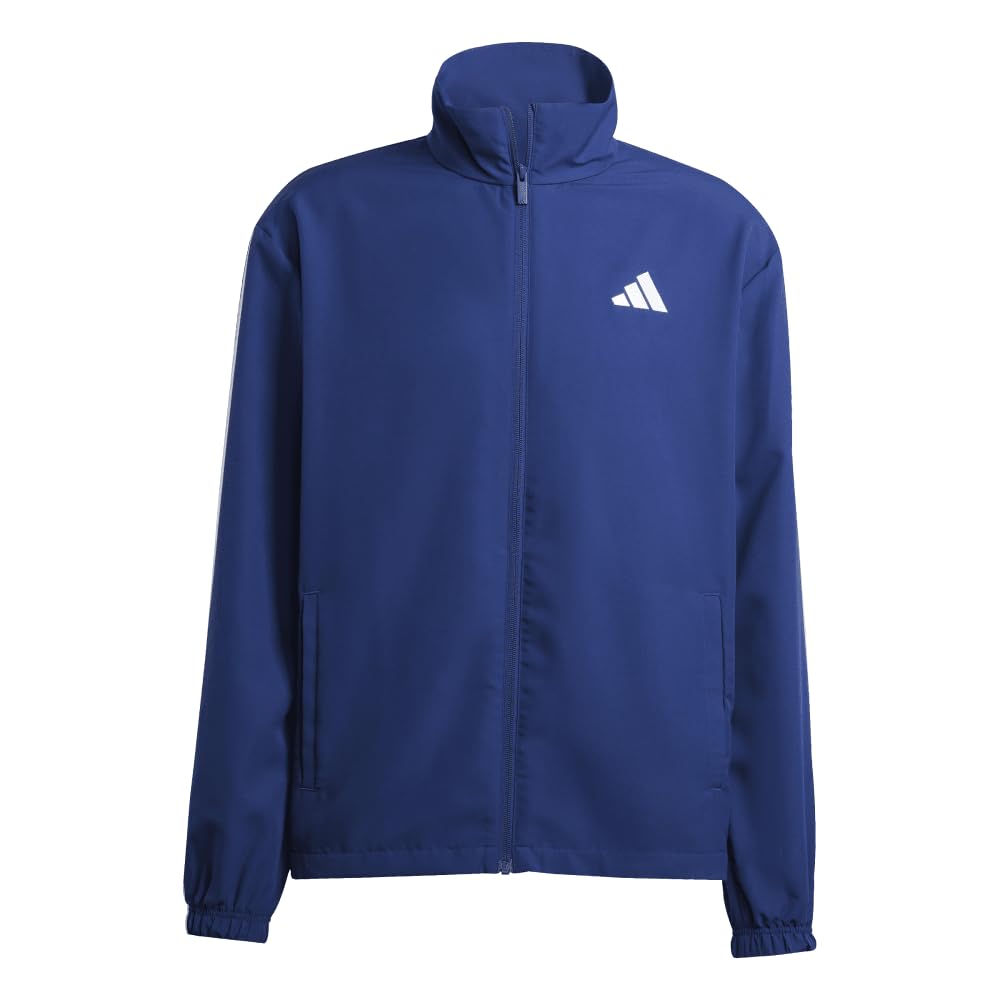 Adidas Woven Dark Blue Size Small Men's 3-Stripes Tracksuit, (JC5391),
