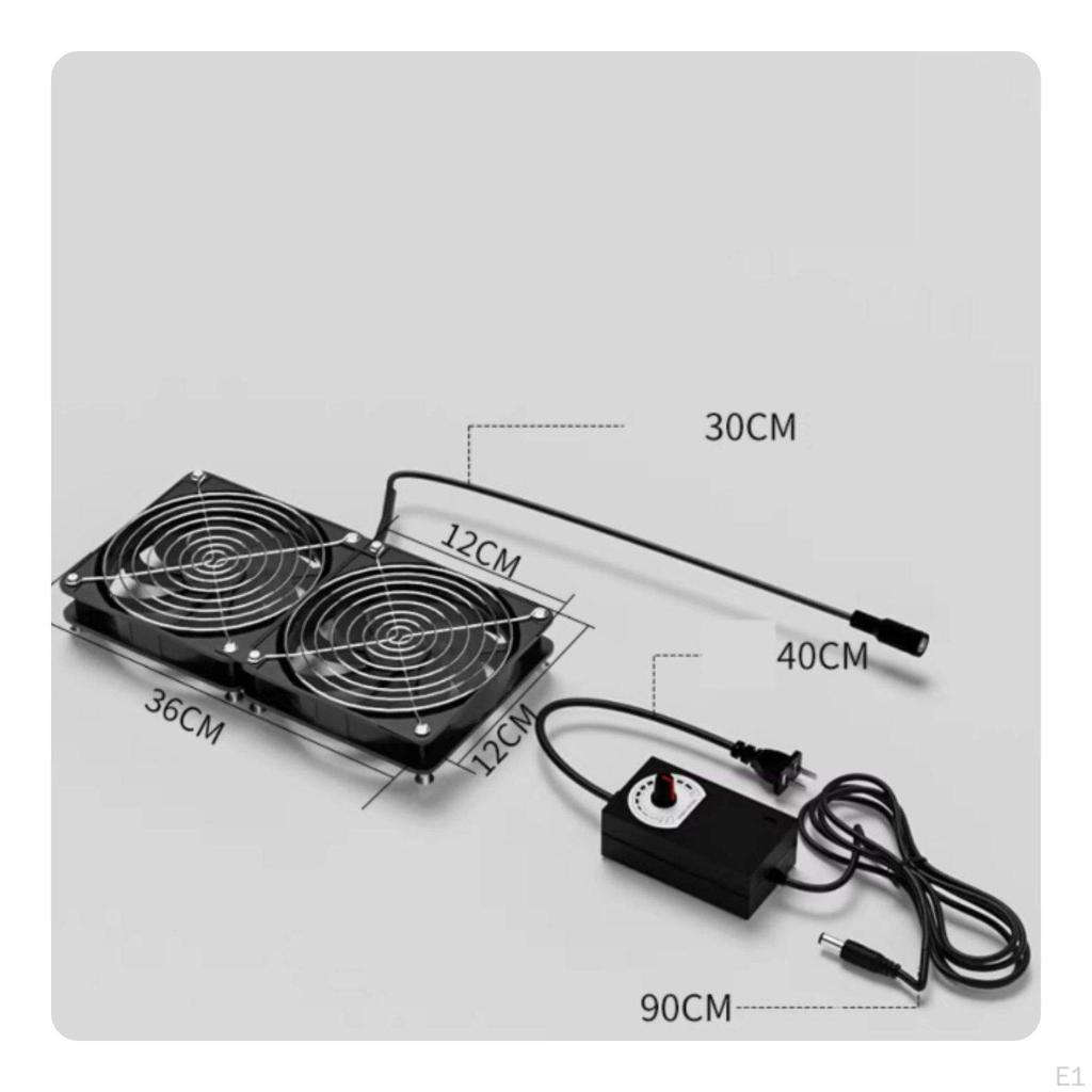 External PC Cooling Fan High Air Movement Power Desktop Chassis