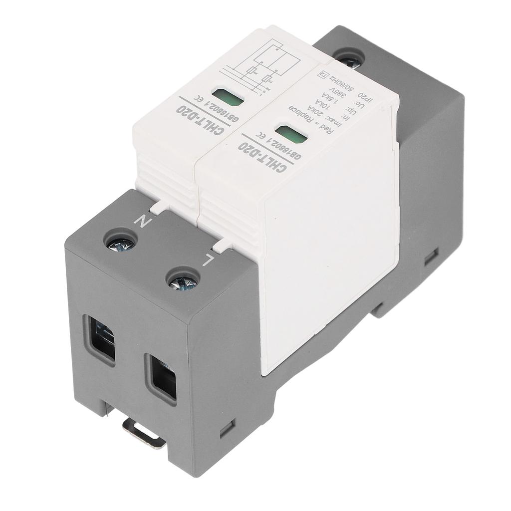 Surge Protective Device 2P 10KA to 20KA House Surge Protector Arrester Device AC 385V