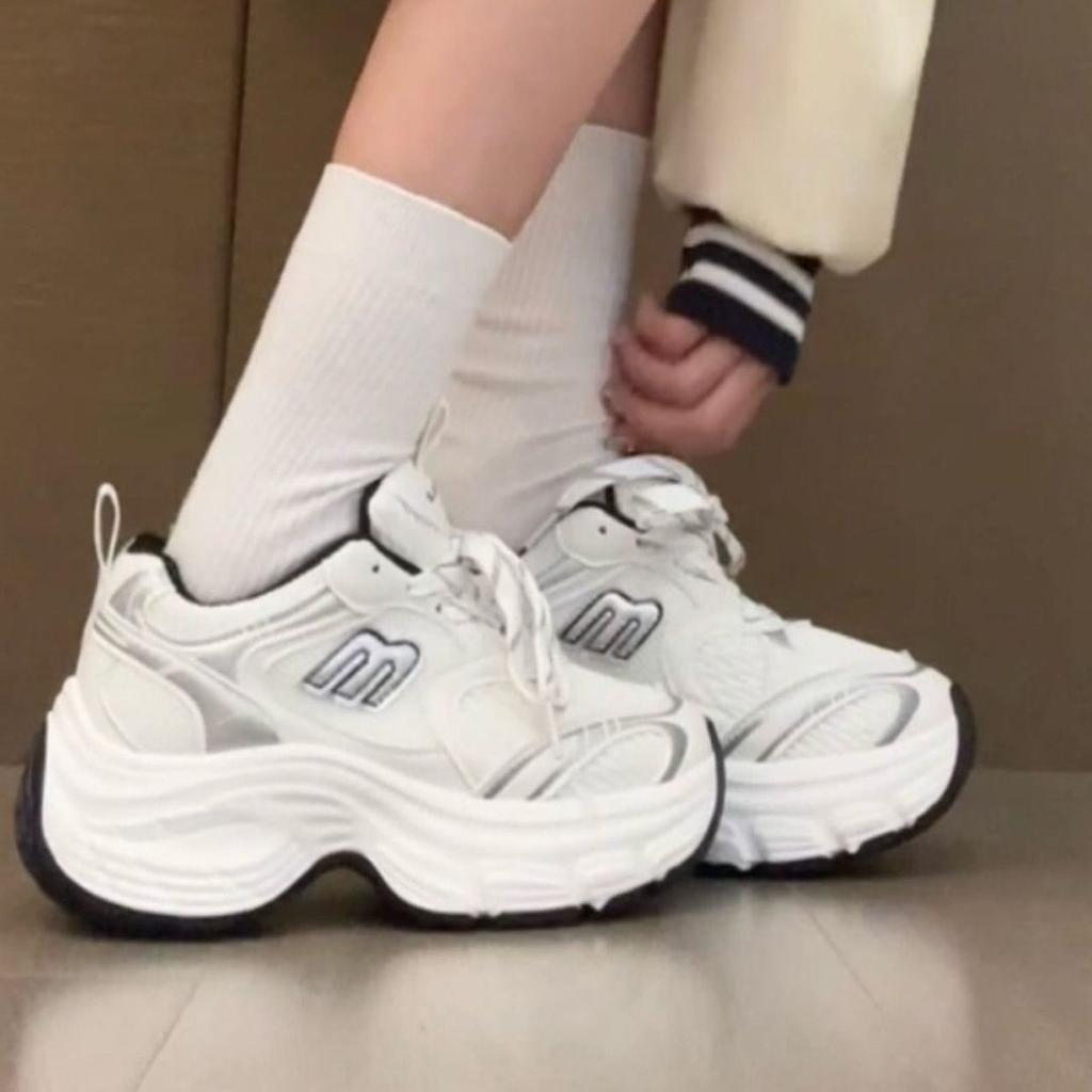 Zhao Ruth has the same small fried street dad shoes for children, 2025 spring and autumn new thick-soled heightening sports shoes for women