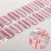 Tiras de Esmalte com Glitter com Lixa Fácil de Aplicar Remover Autoadesivas Unha Inteira Feminina Adesivo para Unhas Manicure Caseira Decoração DIY Nail Art Wrap