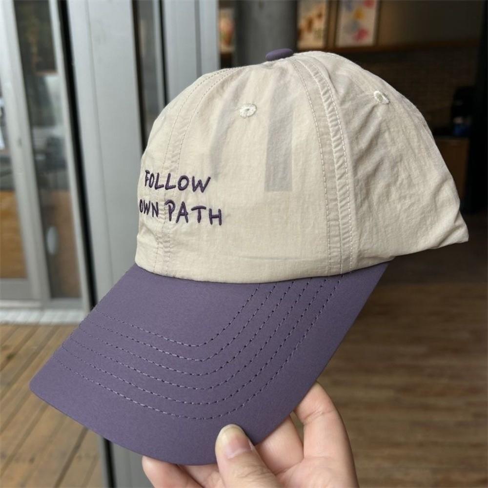 

Embroidered Quick Dry Cap Adjustable Sun Hat Soft Baseball Cap фіолетовий