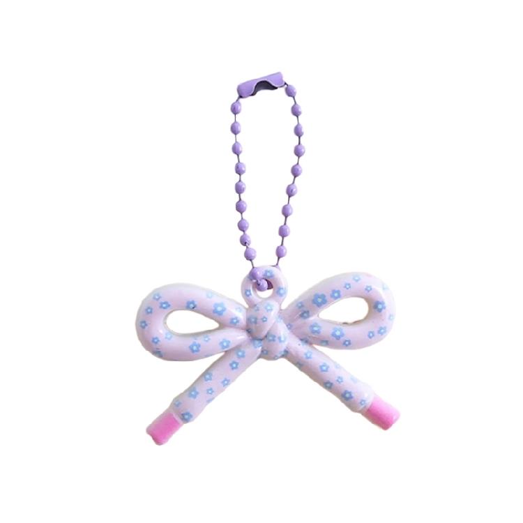

Playful Resin Bowknot Charm With Floral Design Multi Purpose Decoration For Bags Bracelets Key Accessories