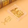 10 Stück Weinglas Paperclip Gold Galvanisiert Büroklammer Lesezeichen Aktenklammer Schule