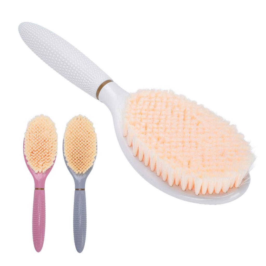 Dusch-Fußschrubber Fußwaschbürste Tragbare Gebogene Kopfschrubbbürste für Badezimmer