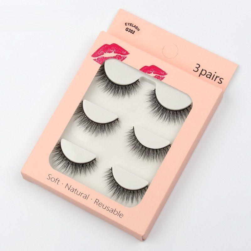 Lashie - Set of 3 Pairs: Volume Crisscross False Eyelashes