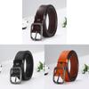 Classic Genuine Leather Womens Belt With Zinc Alloy Square Buckle For Casual Office Wear