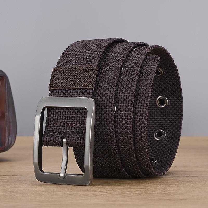 

Braided Mens Belt In Various Lengths And Colors Nylon Canvas Tactical Belt кавовий