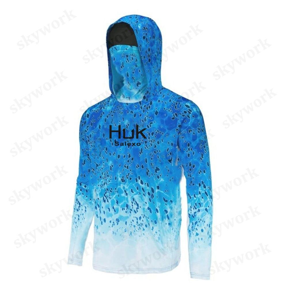 PELAGIC Fishing Suit Hooded with Mask Summer Luya Sunscreen Men s Fishing Sea Fishing Mosquito Protection UV Protection XS