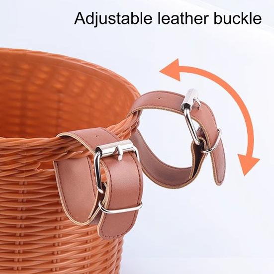 Kids Bike Front Basket Storage Box Large Capacity Strong Load-bearing Universal Easy To Install Bicycle Basket with Adjustable Straps