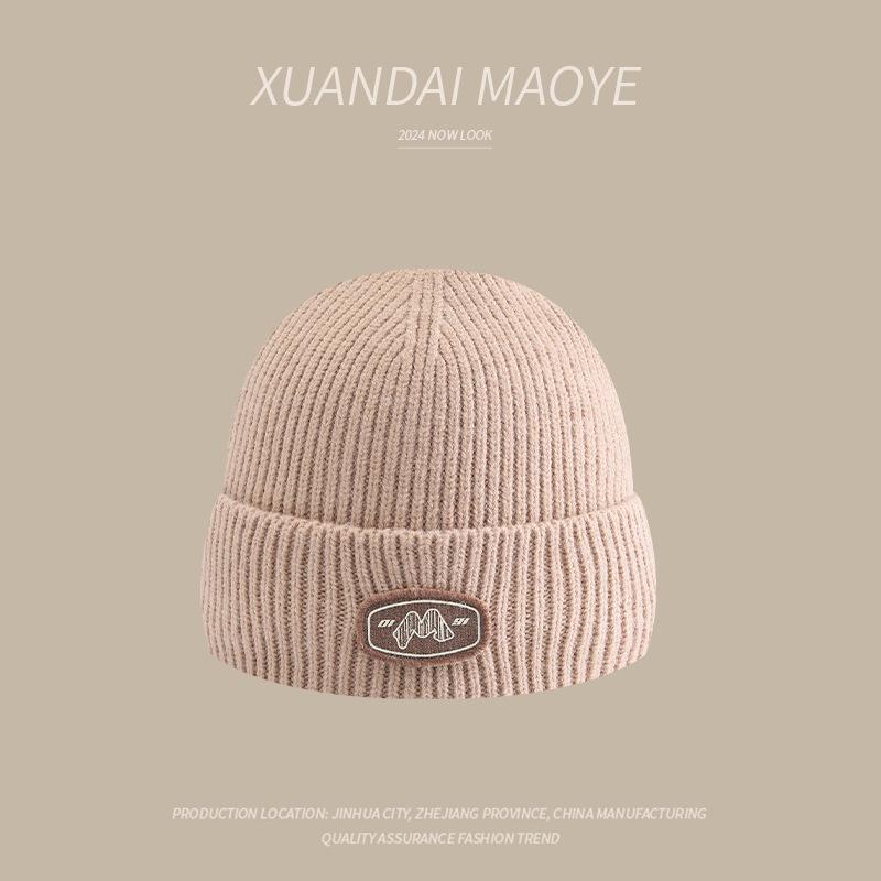 Wool Hat for Women In Autumn and Winter Warm Casual and Velvet Fashionable Hat Versatile New Knitted Hat Korean Style Thick Cold Hat