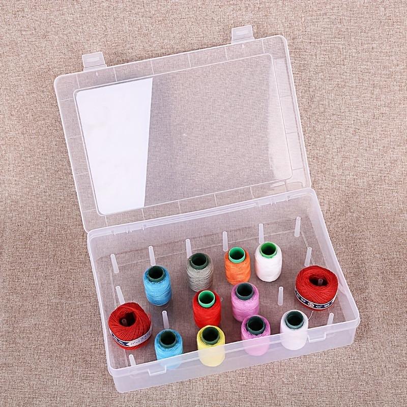 42 Spools Sewing Thread Storage Box Bobbin Carrying Case Container Holder Craft Spool Organizing Case Sewing Storage